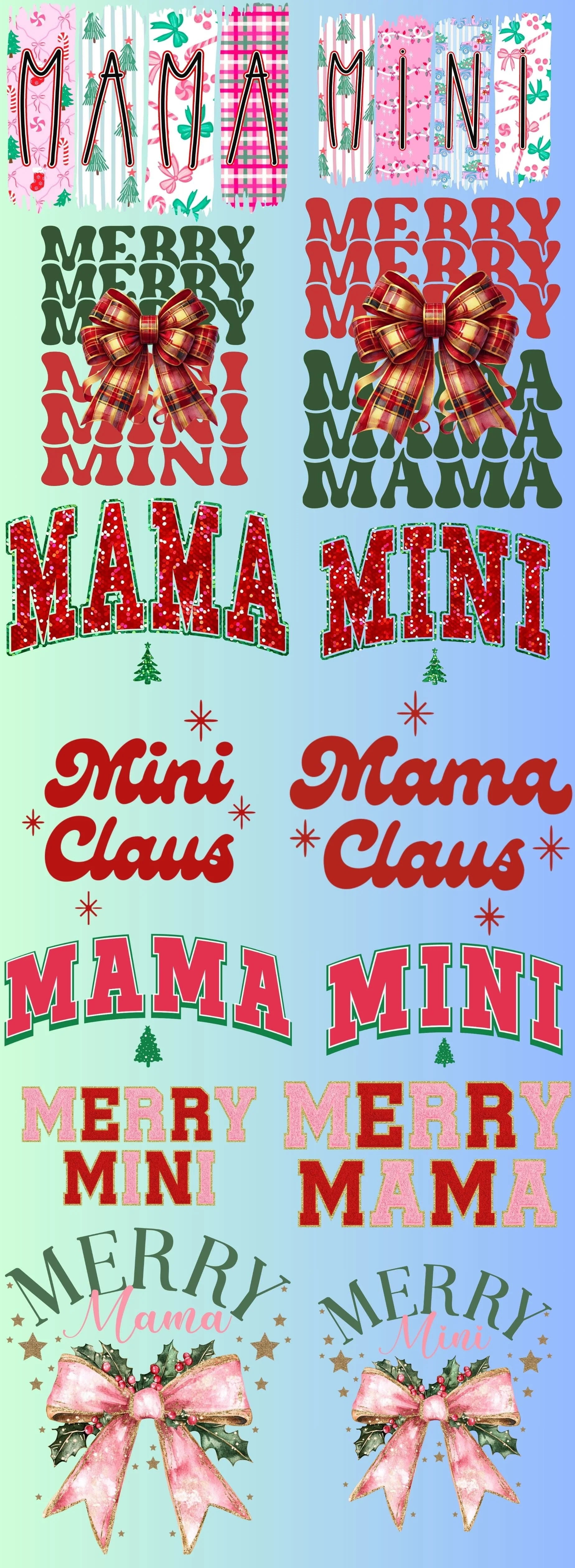 Christmas Pre-Made Gang Sheets