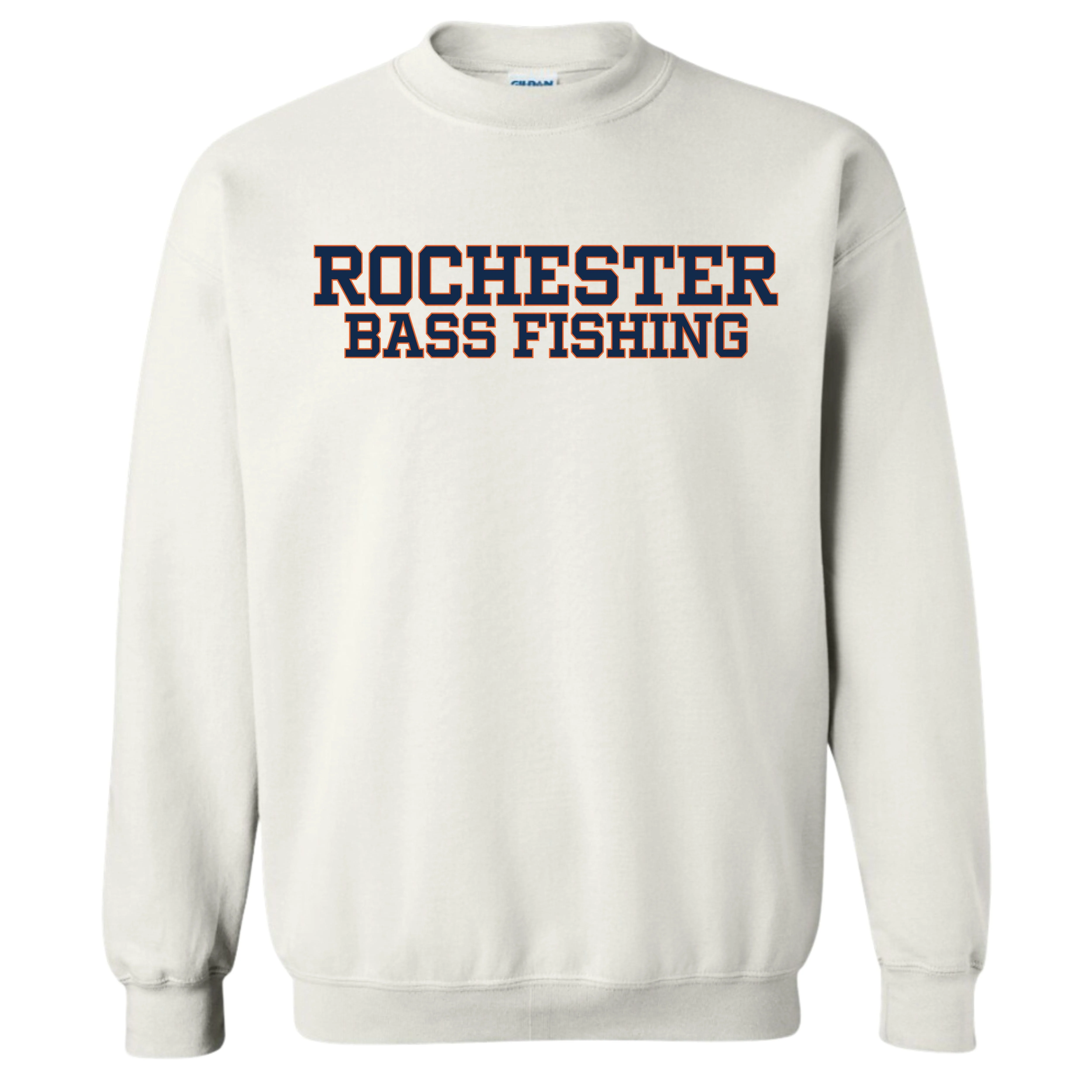 Rochester Bass Fishing Gildan Crewneck Sweatshirt - TS035 - Image 3