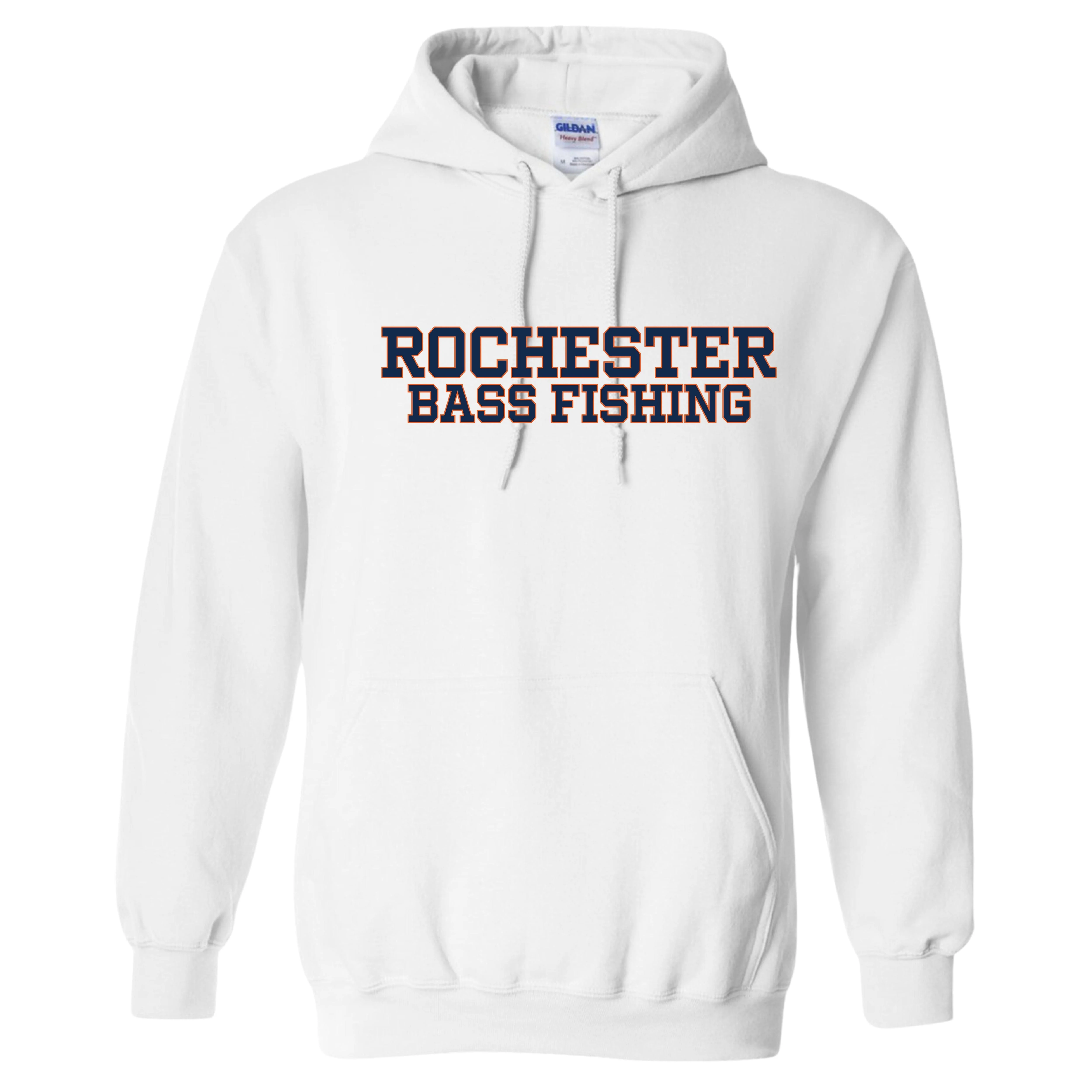Rochester Bass Fishing Gildan Hooded Sweatshirt - TS035 - Image 3